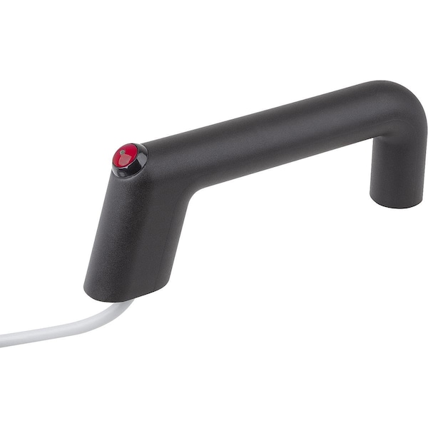 Kipp Pull Handle W.Elec. Switch Function, Form:B With Cable L=182, A=160, D=M06, Polyamide Black Comp:Red K1527.21602 - main